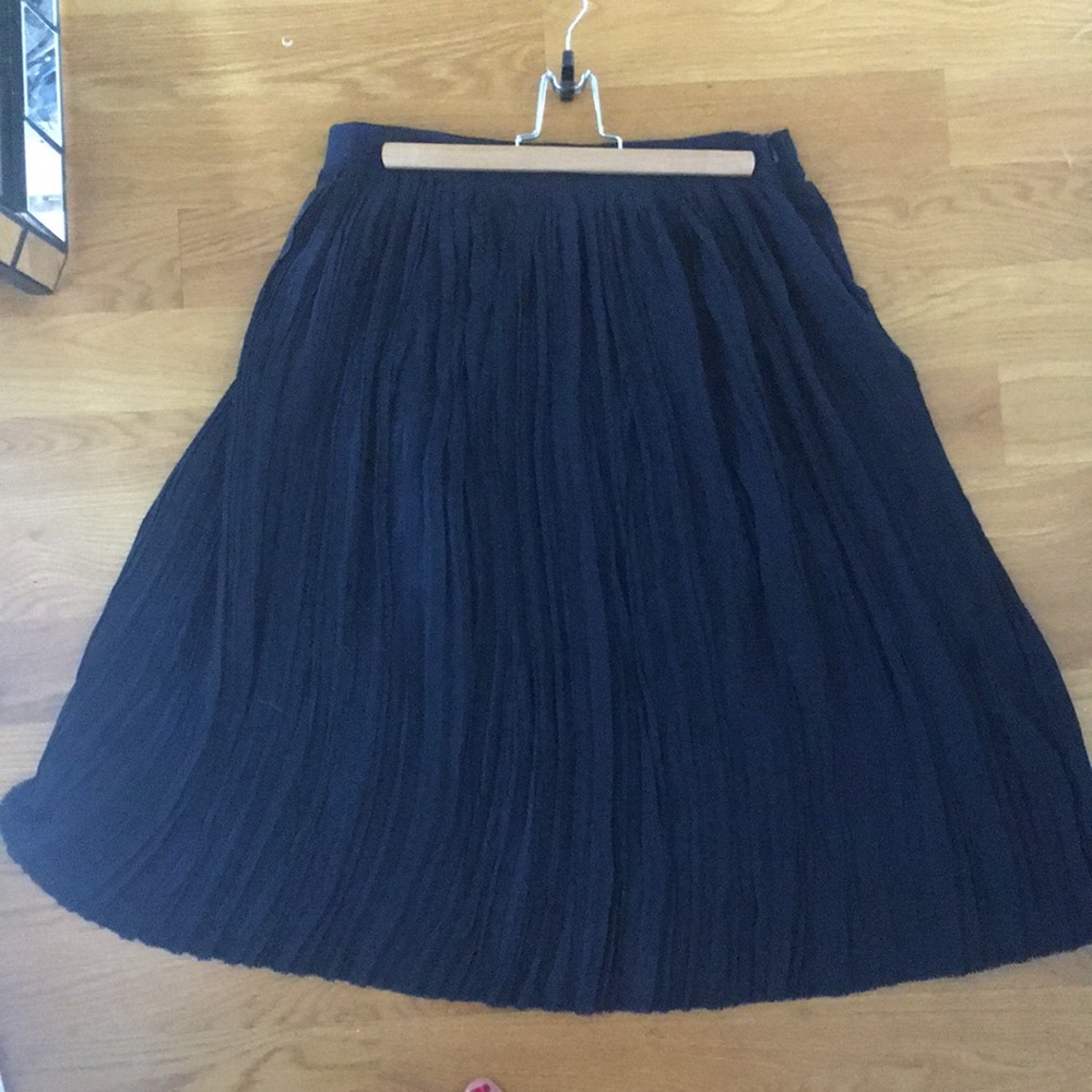 Caron Callahan silk pleated skirt